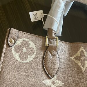 Tan and Cream Shoulder or Tote Bag NWT